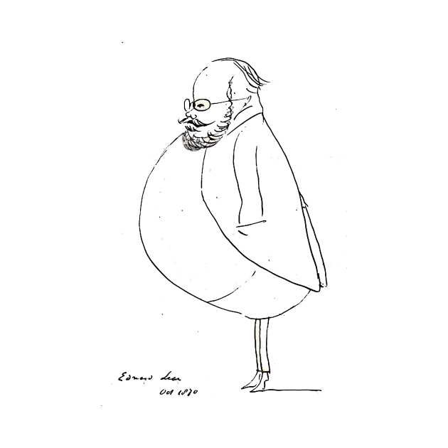 Edward Lear, A Self-Caricature by mindprintz