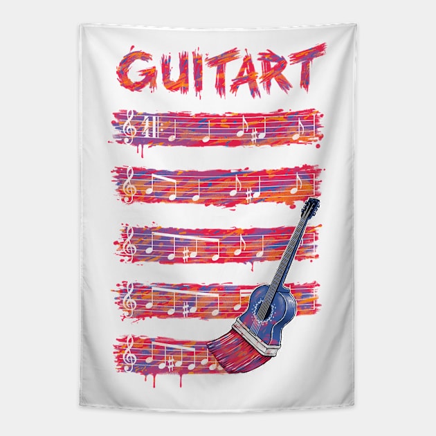 GuitArt Guitar Art Tapestry by c0y0te7