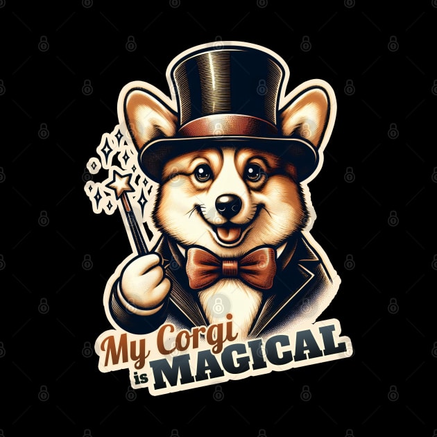 Corgi Magician by k9-tee