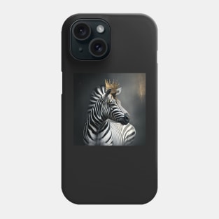 The Zebra King Phone Case