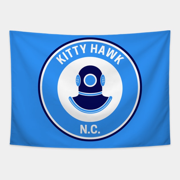 Vintage Kitty Hawk North Carolina Tapestry by fearcity