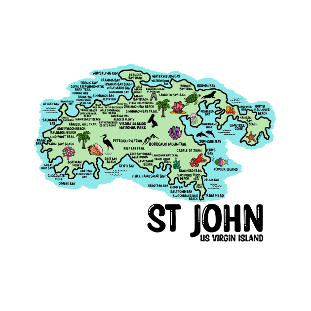 St John Map by fiberandgloss