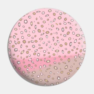 Spotted gradient. pink. brown. spots. Pin