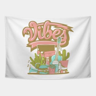 Vibes Sun Club Arctic Orange Tapestry