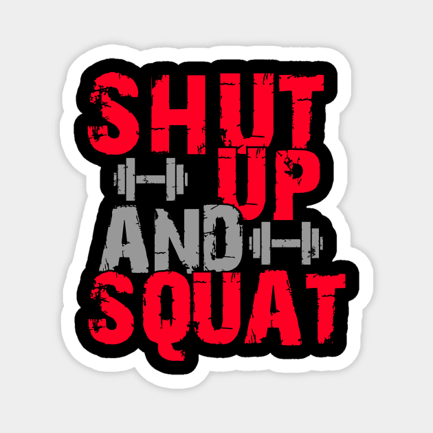 Shut up and squat Magnet by nektarinchen