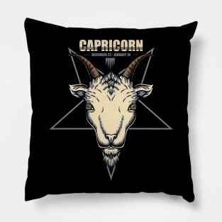 Capricorn Zodiac Astrology Sign Pillow