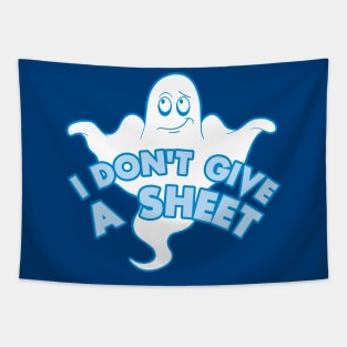 I don't give a sheet - Funny ghost pun Tapestry