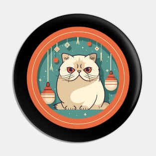 Exotic Shorthair Cat Xmas Xmas Ornament, Love Cats Pin