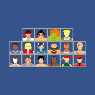 Select Your Character-Street Fighter 2: The New Challengers T-Shirt