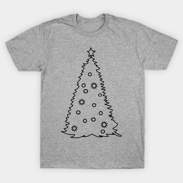 Discover Christmas Tree Outline - Christmas - T-Shirt