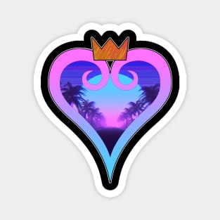 Kingdom Hearts Vaporwave Magnet