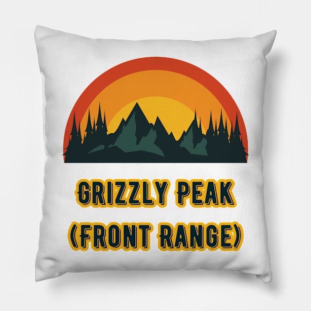 Grizzly Peak (Front Range) Pillow by Canada Cities