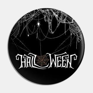 Halloween Spider Webs Pattern Pin