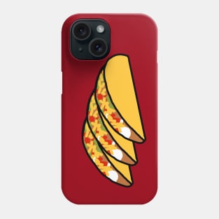 Three Tacos Food for Hungry Foodie Phone Case