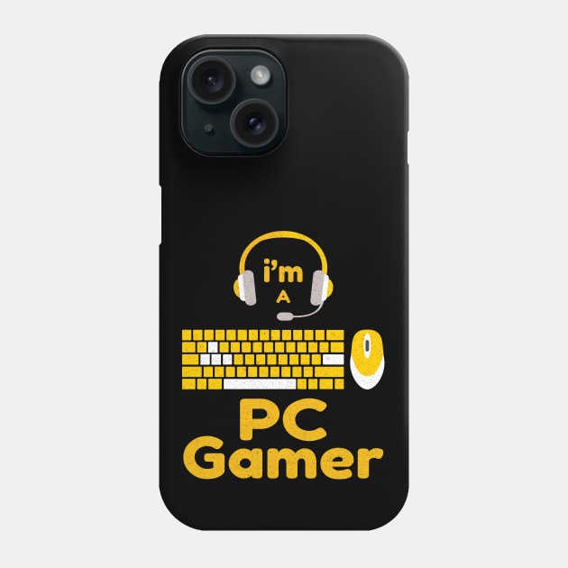 I'm a PC Gamer, Computer Games, Keyboard Mouse ,Video Gaming Phone Case by Hussein@Hussein