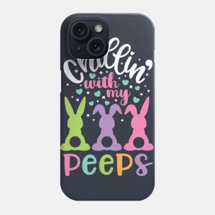 Chillin with my Peeps Funny Easter Bunny Kids Gift Phone Case