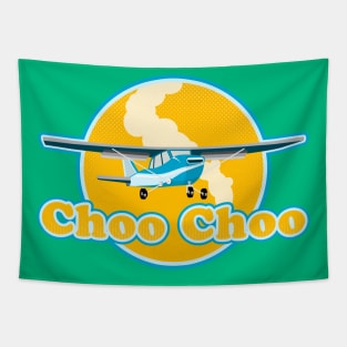 Funny Choo Choo Plane Tapestry