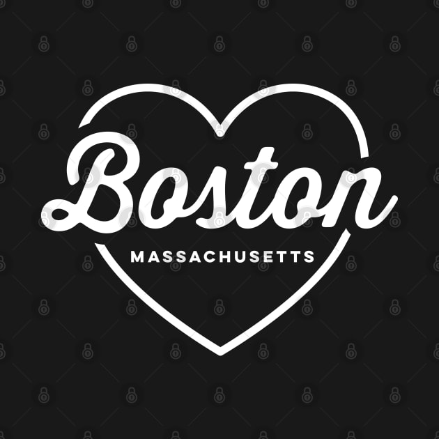 Boston Massachusetts Love by DetourShirts