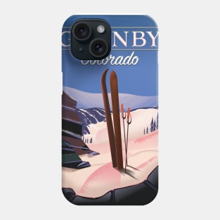 Granby Colorado ski poster Phone Case