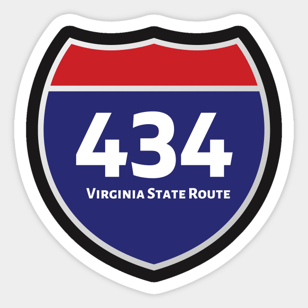 434 Virginia State Route Area Code Tshirt - 434 Area Code