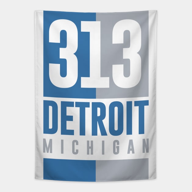 313 Detroit Tapestry by J31Designs