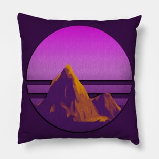 Mountain hiking excursion pink climber Pillow