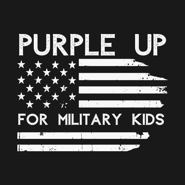 Purple Up For Military Kids Adult Shirt Military Child Month by stylechoc