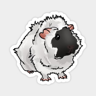 Black and White Abyssinian Guinea Pig Magnet