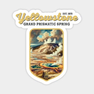 USA - NATIONAL PARK - YELLOWSTONE Grand Prismatic Spring - 6 Magnet