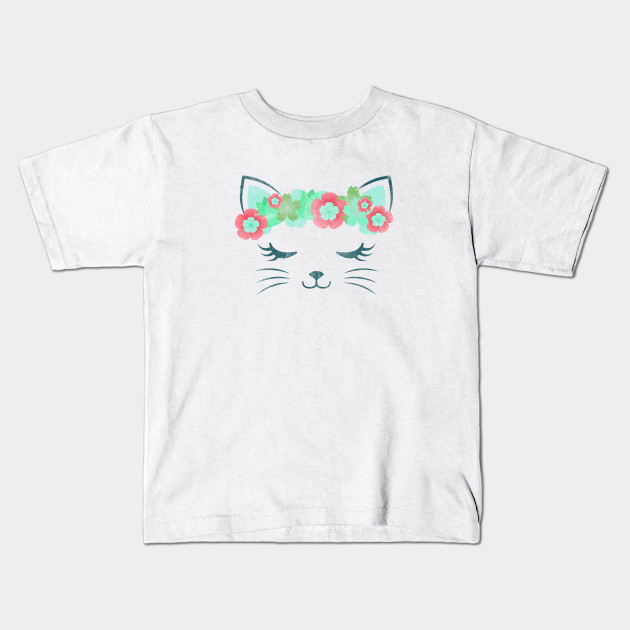 Vintage Kawaii Cat Kitty Kat Flower Crown Cute Cat Cat Party
