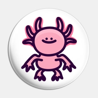 Staring Axolotl Pin