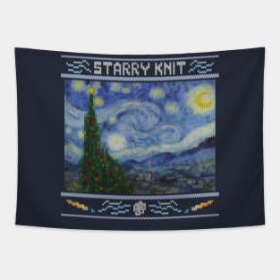 Starry Knit - Ugly Christmas Sweater Tapestry