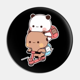 PANDA AND BROWNIE Pin