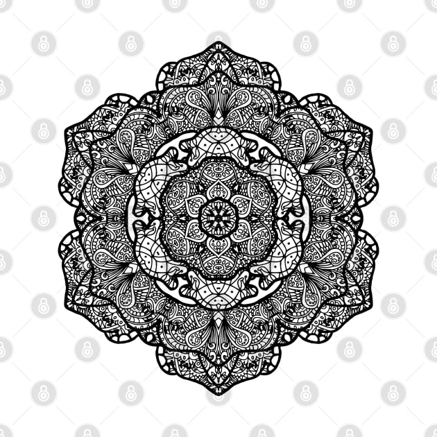 Elegant Mandala - Black Lace by ElviraDraat