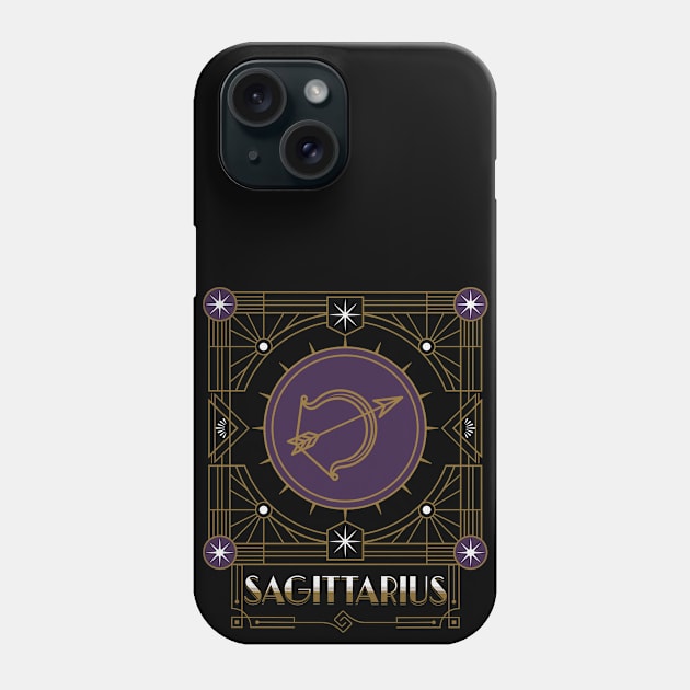 Great Sagittarius Deco Phone Case by Skyborne Designs