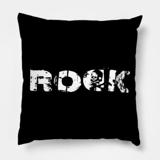 rock skull Pillow