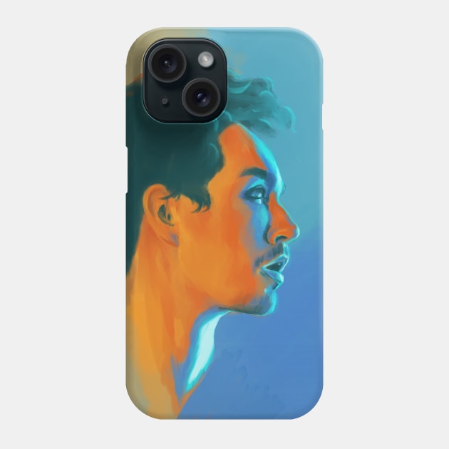 Klaus Hargreeves // Robert Sheehan Oil Portrait Phone Case by brainbag