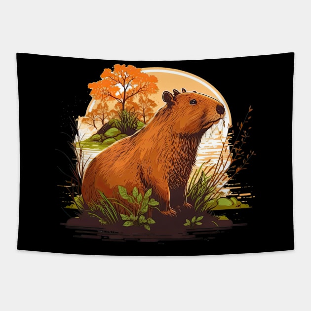 Capybara Tapestry by JayD World