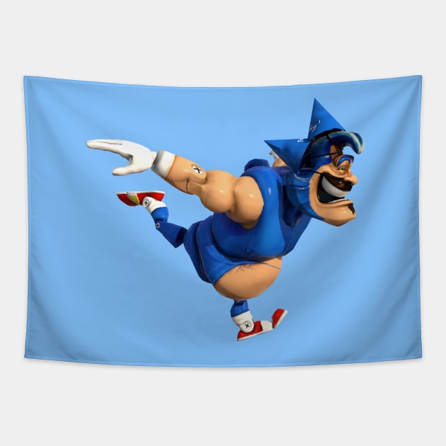 Blue Blaze Henk Tapestry by ragesquid