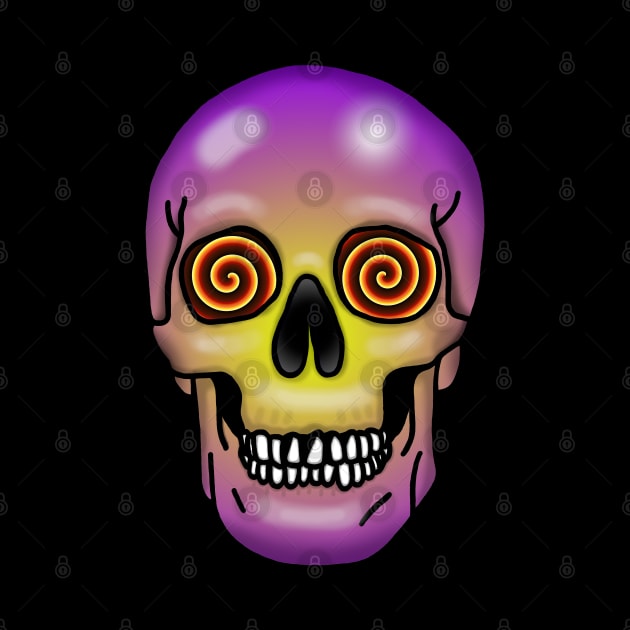 Skull, x-ray specs eyes, no background by Zippy's House of Mystery