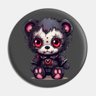 Love Me to Death: The Gothic Teddy Bear Kille Pin