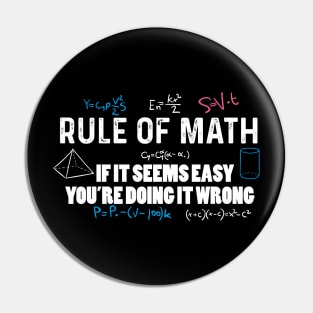 Rule of math Pin