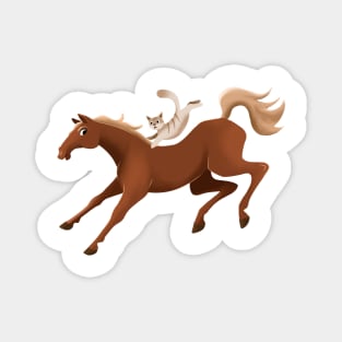 Rodeo - Cat & Horse Magnet