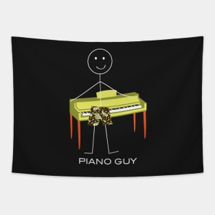 Funny Mens Piano Guy Tapestry