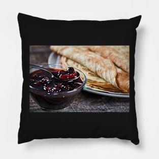 Pancakes filled with dark cherry jam Pillow