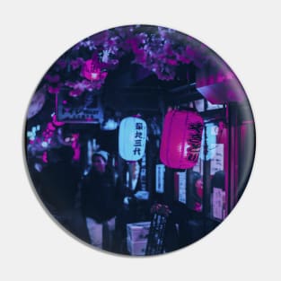 Tokyo Street Neon Synthwave Pin