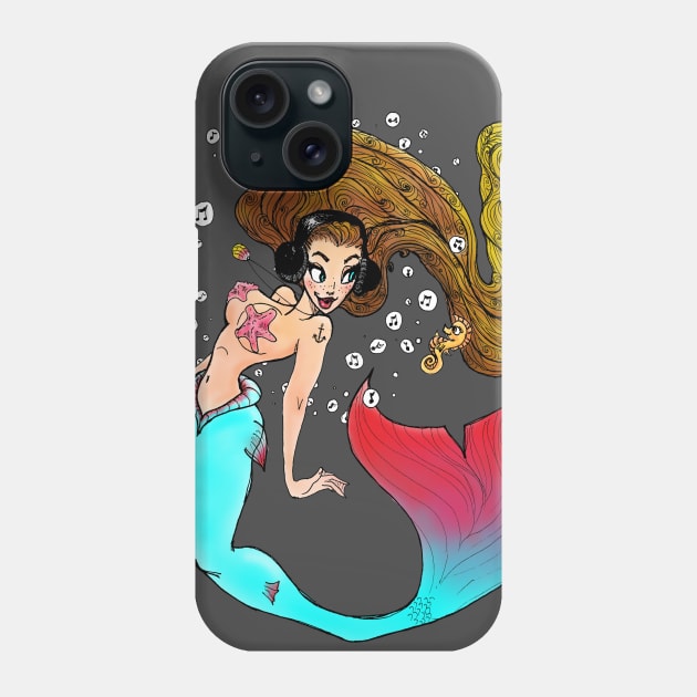 Mischievous Mermaid Phone Case by pepekauai