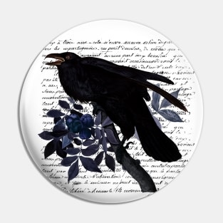 Gothic Crow Pin