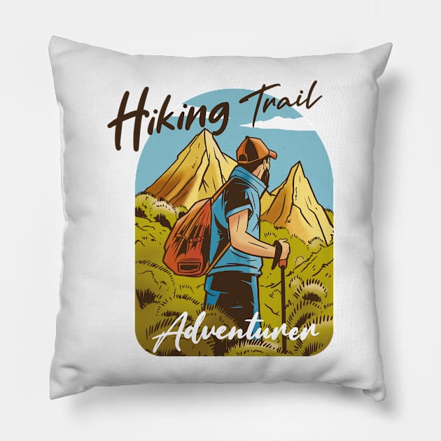 Adventure Awaits Pillow by ArtRoute02