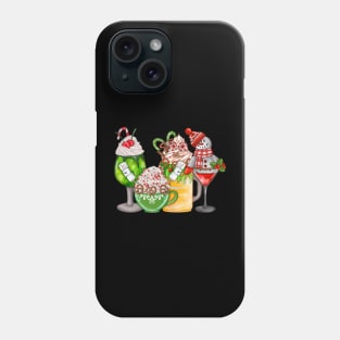 Christmas cocktails funny 2023 Phone Case